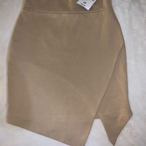 Tan Mini Skirt